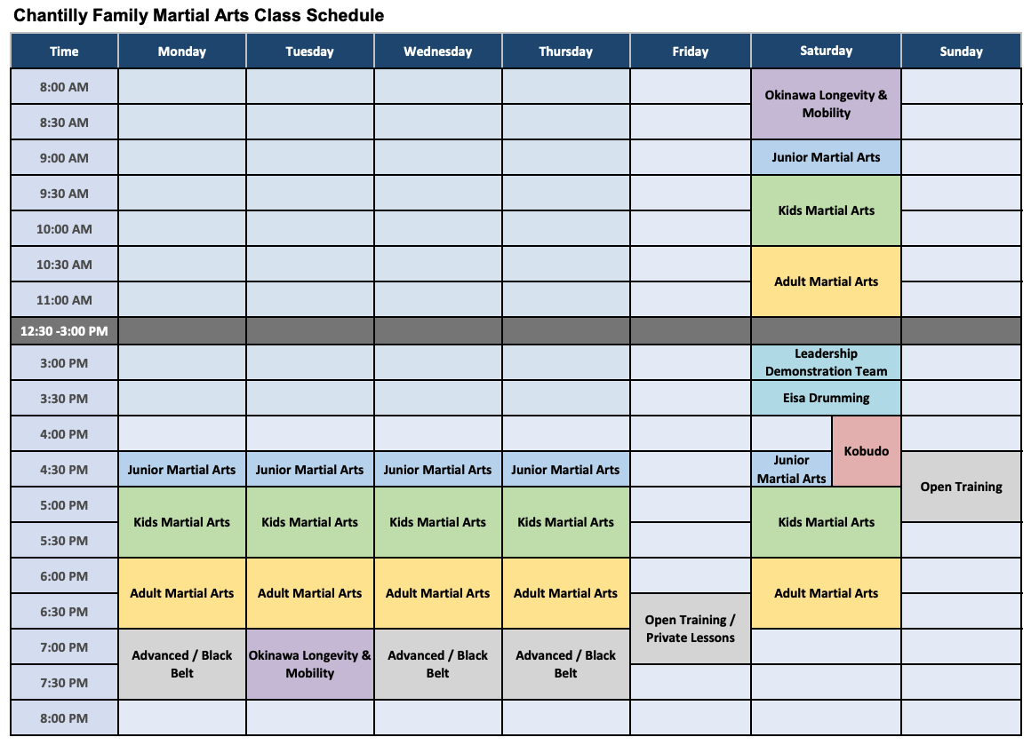 Class Schedule